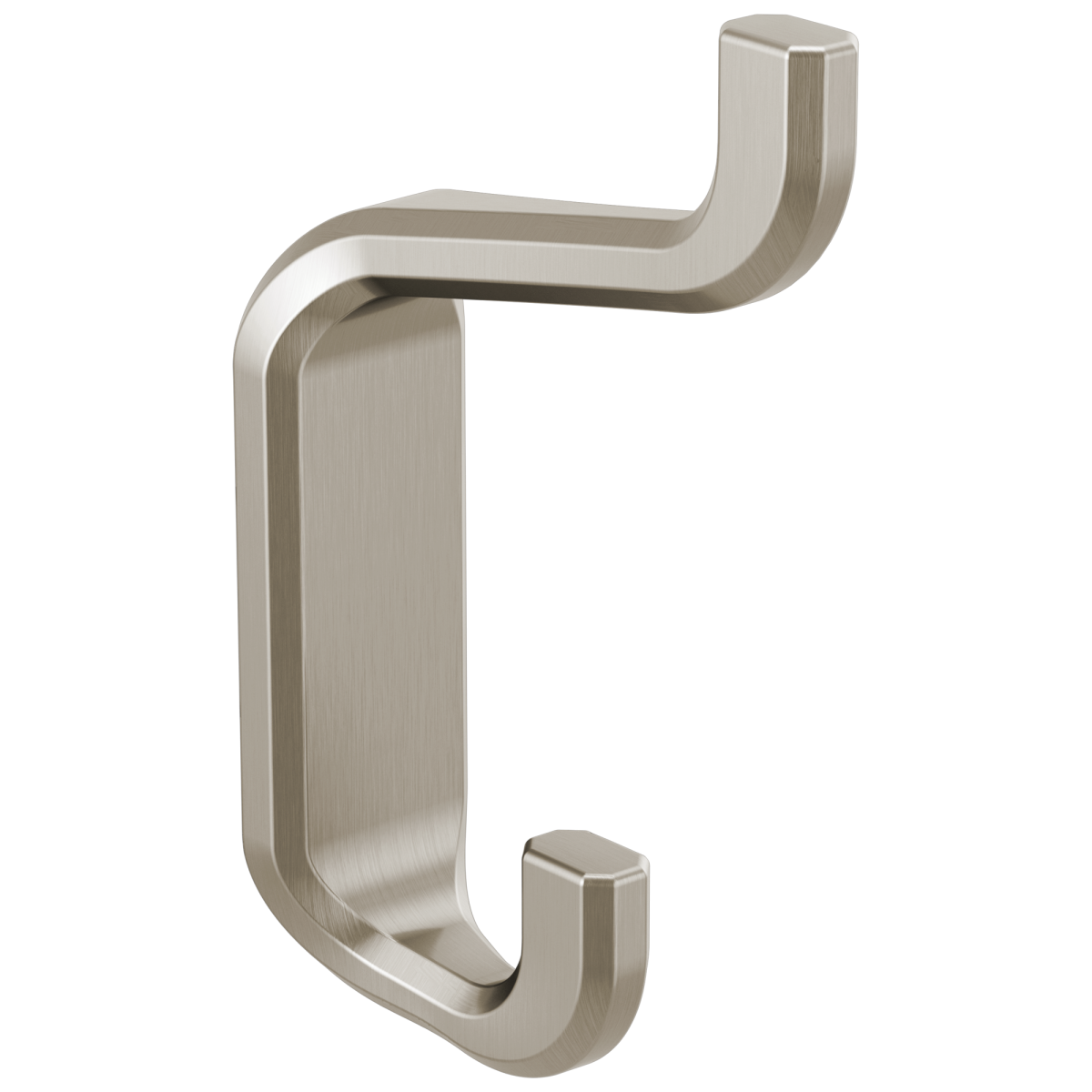 BRIZO Levoir Double Robe Hook — Luxe Nickel
