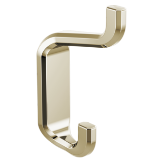BRIZO Levoir Double Robe Hook — Polished Nickel