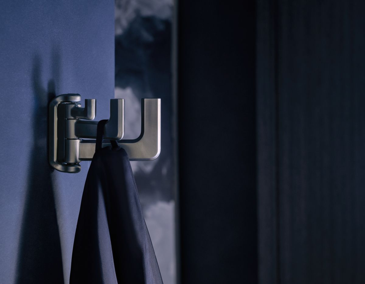 BRIZO Levoir Double Robe Hook — Luxe Steel