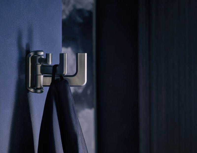BRIZO Levoir Double Robe Hook — Luxe Steel