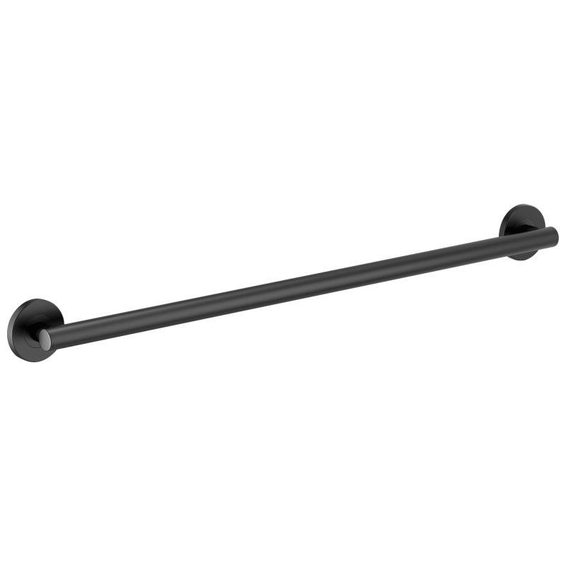 BRIZO 36" Linear Round Grab Bar — Matte Black