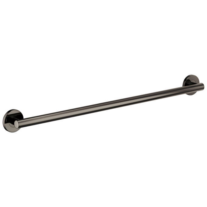 BRIZO 36" Linear Round Grab Bar — Brilliance Black Onyx