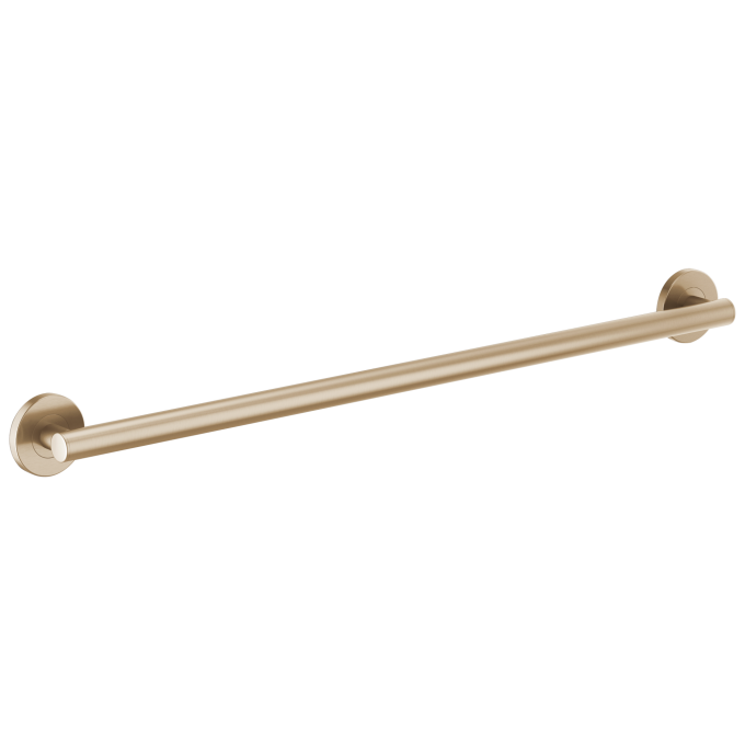 BRIZO 36" Linear Round Grab Bar — Luxe Gold