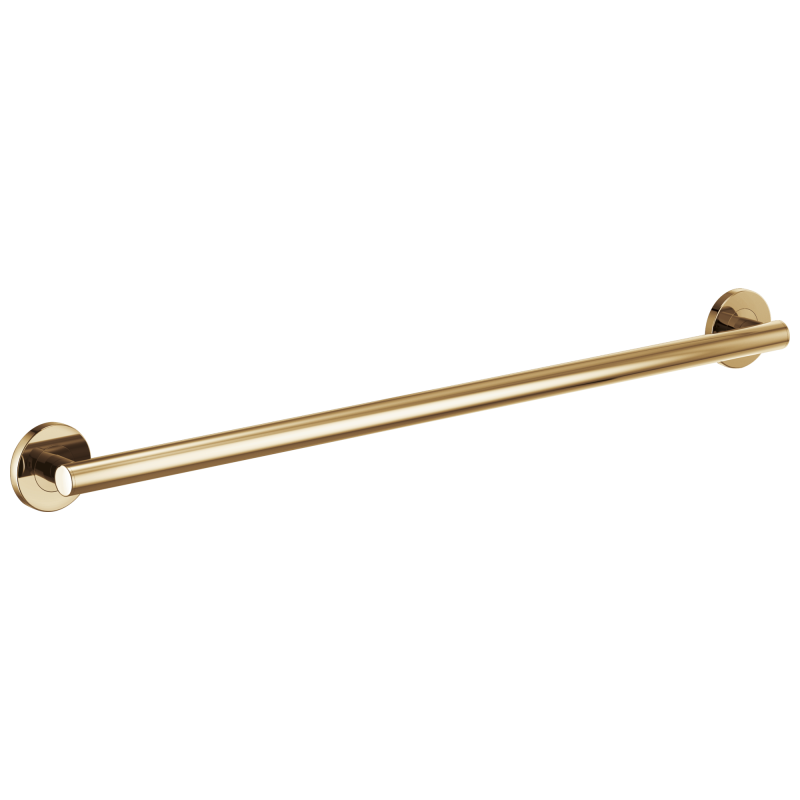 BRIZO 36" Linear Round Grab Bar — Polished Gold