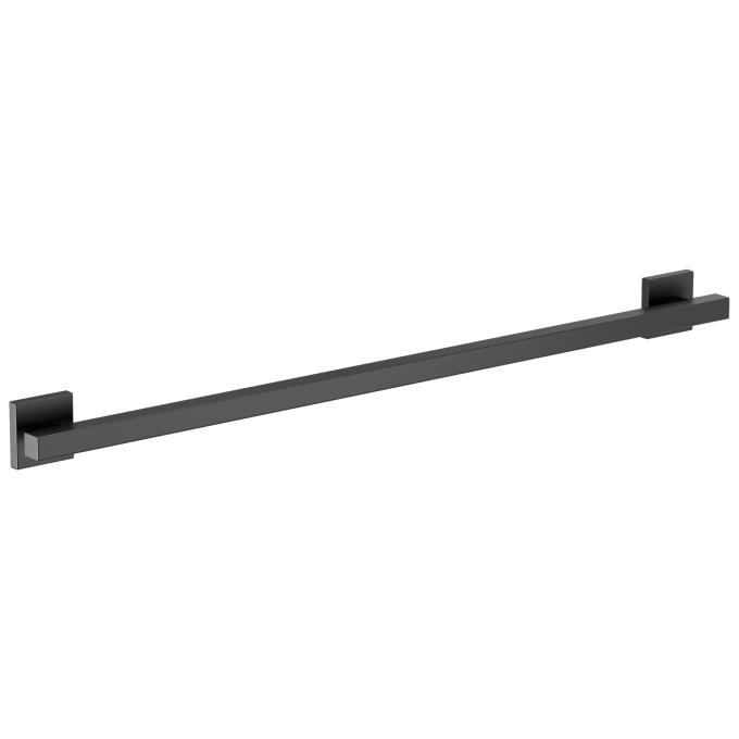 BRIZO 36" Linear Square Grab Bar — Matte Black