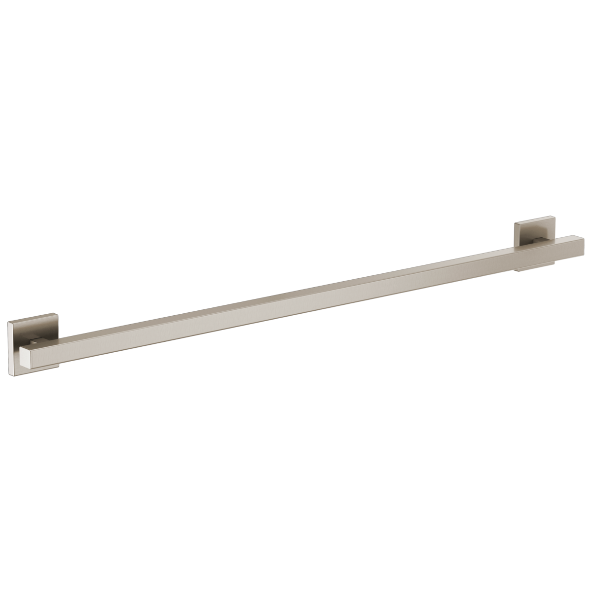 BRIZO 36" Linear Square Grab Bar — Luxe Nickel