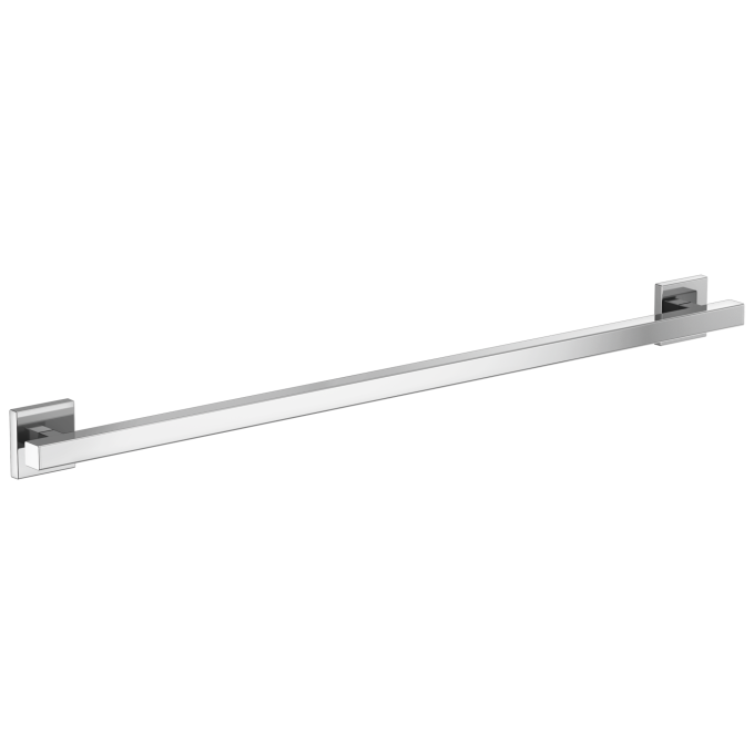BRIZO 36" Linear Square Grab Bar — Chrome