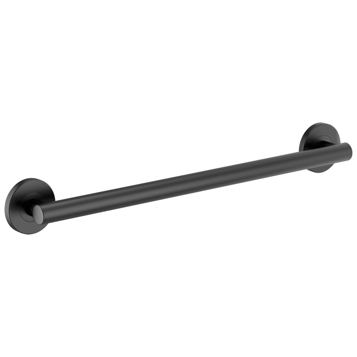 BRIZO 24" Linear Round Grab Bar — Matte Black