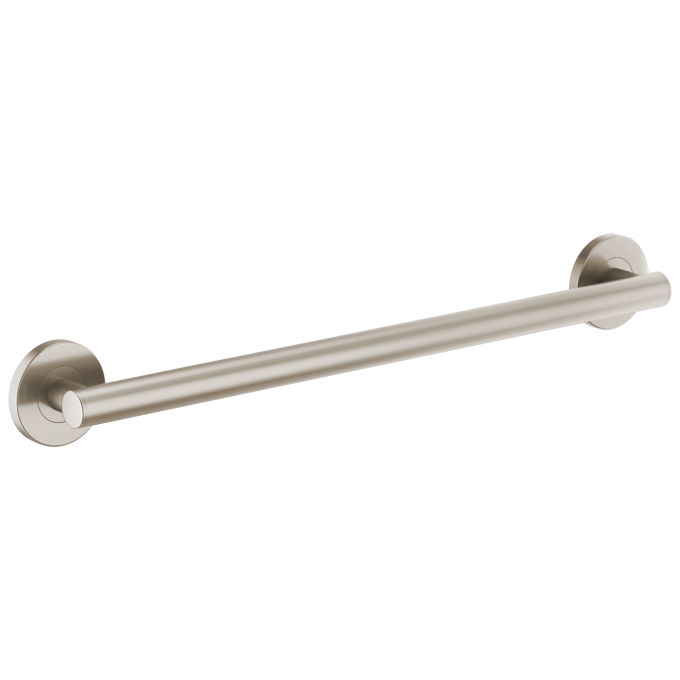 BRIZO 24" Linear Round Grab Bar — Luxe Nickel