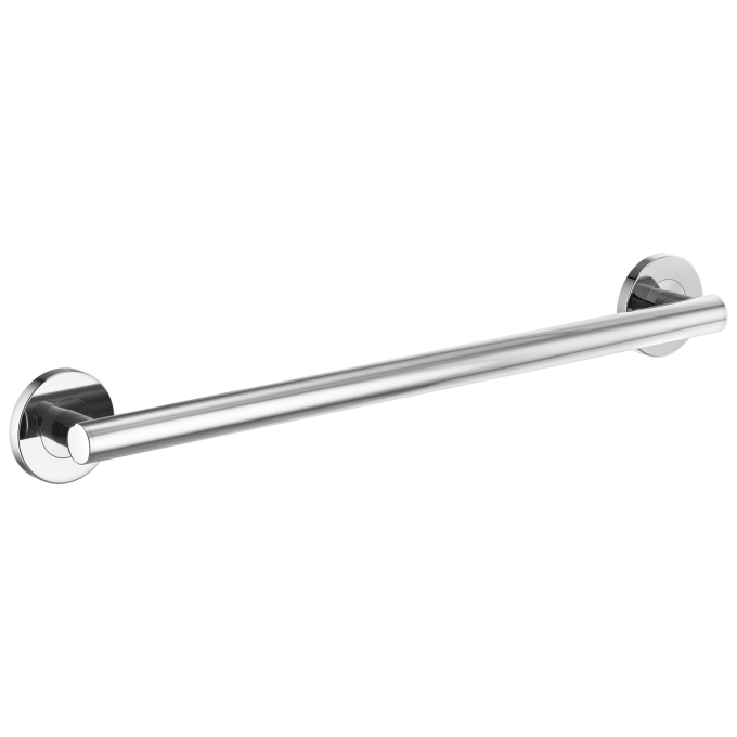 BRIZO 24" Linear Round Grab Bar — Chrome