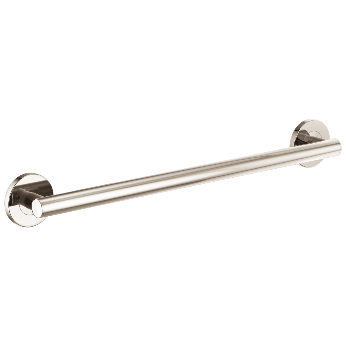 BRIZO 24" Linear Round Grab Bar — Polished Nickel