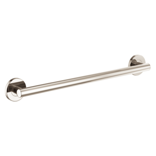 BRIZO 24" Linear Round Grab Bar — Polished Nickel