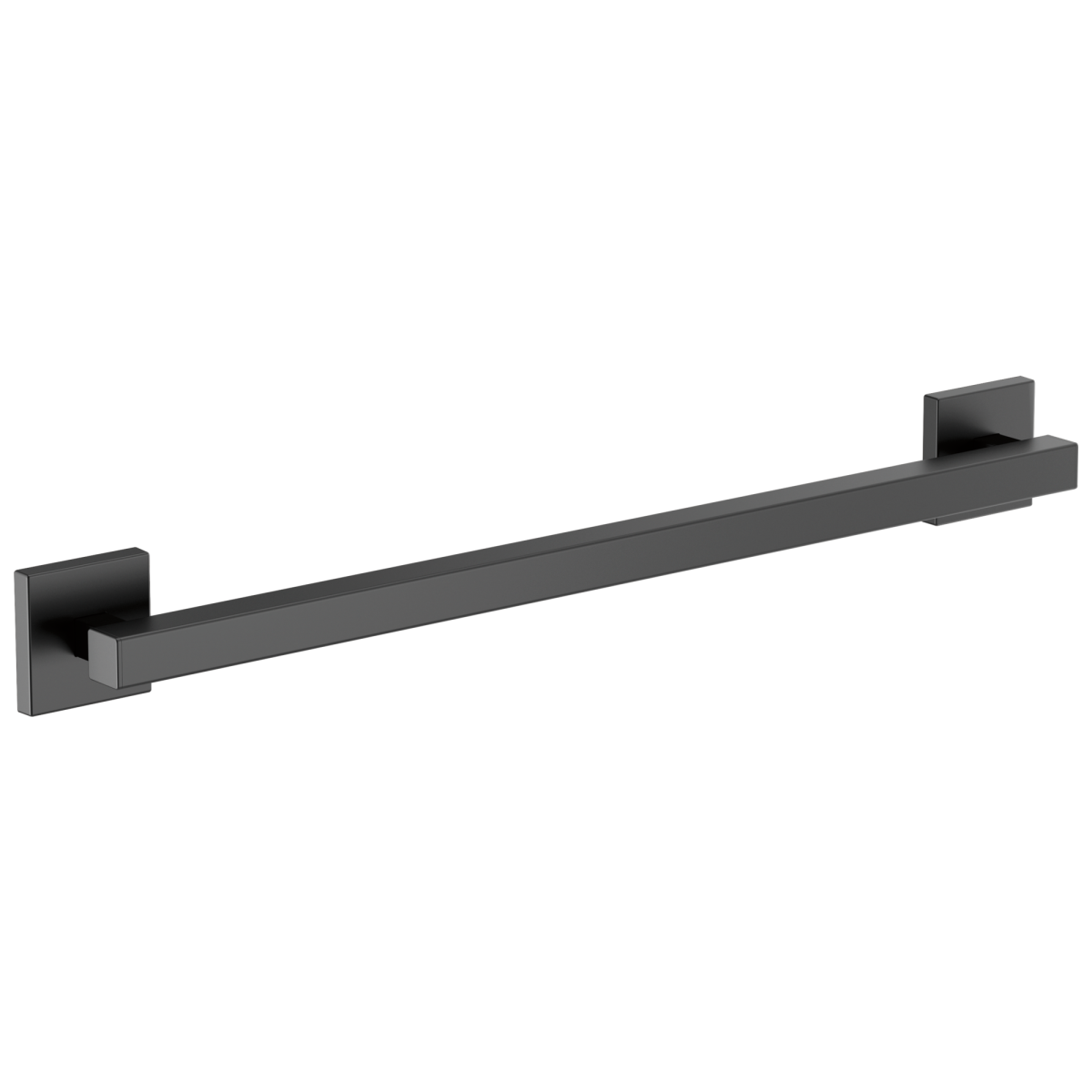 BRIZO 24" Linear Square Grab Bar — Matte Black