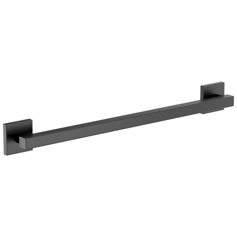 BRIZO 24" Linear Square Grab Bar — Matte Black