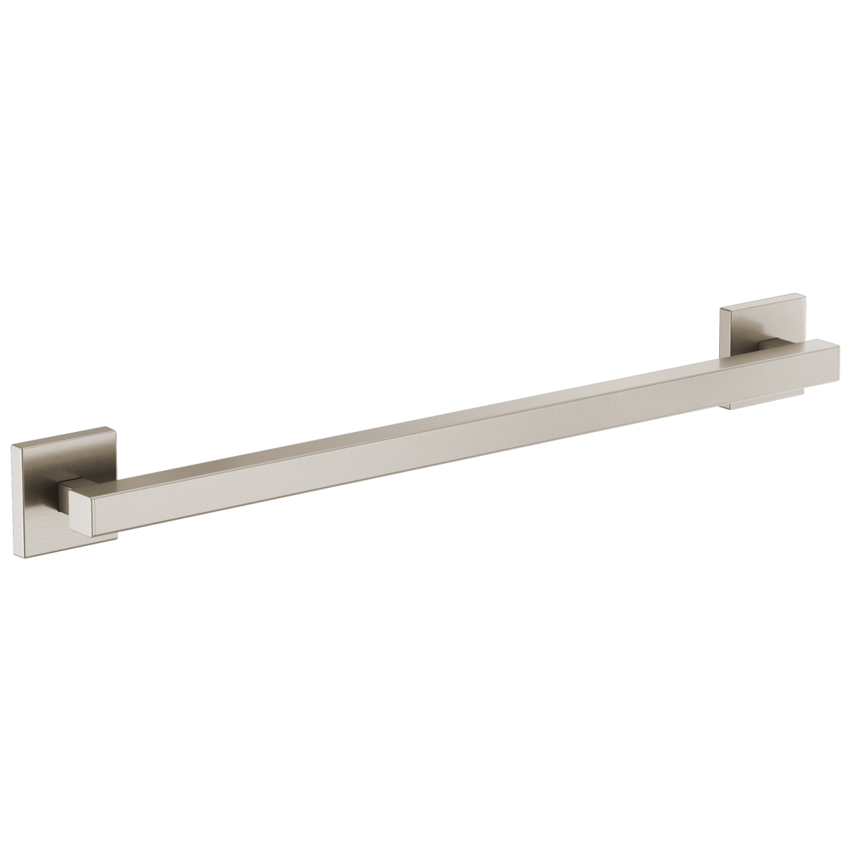BRIZO 24" Linear Square Grab Bar — Luxe Nickel