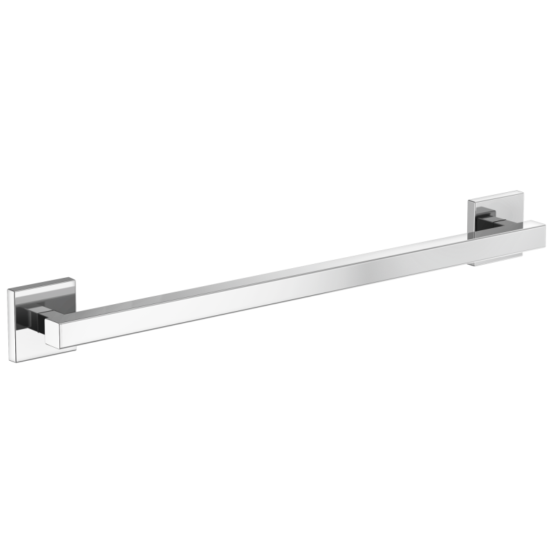BRIZO 24" Linear Square Grab Bar — Chrome