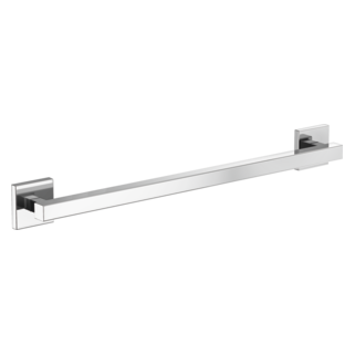 BRIZO 24" Linear Square Grab Bar — Chrome