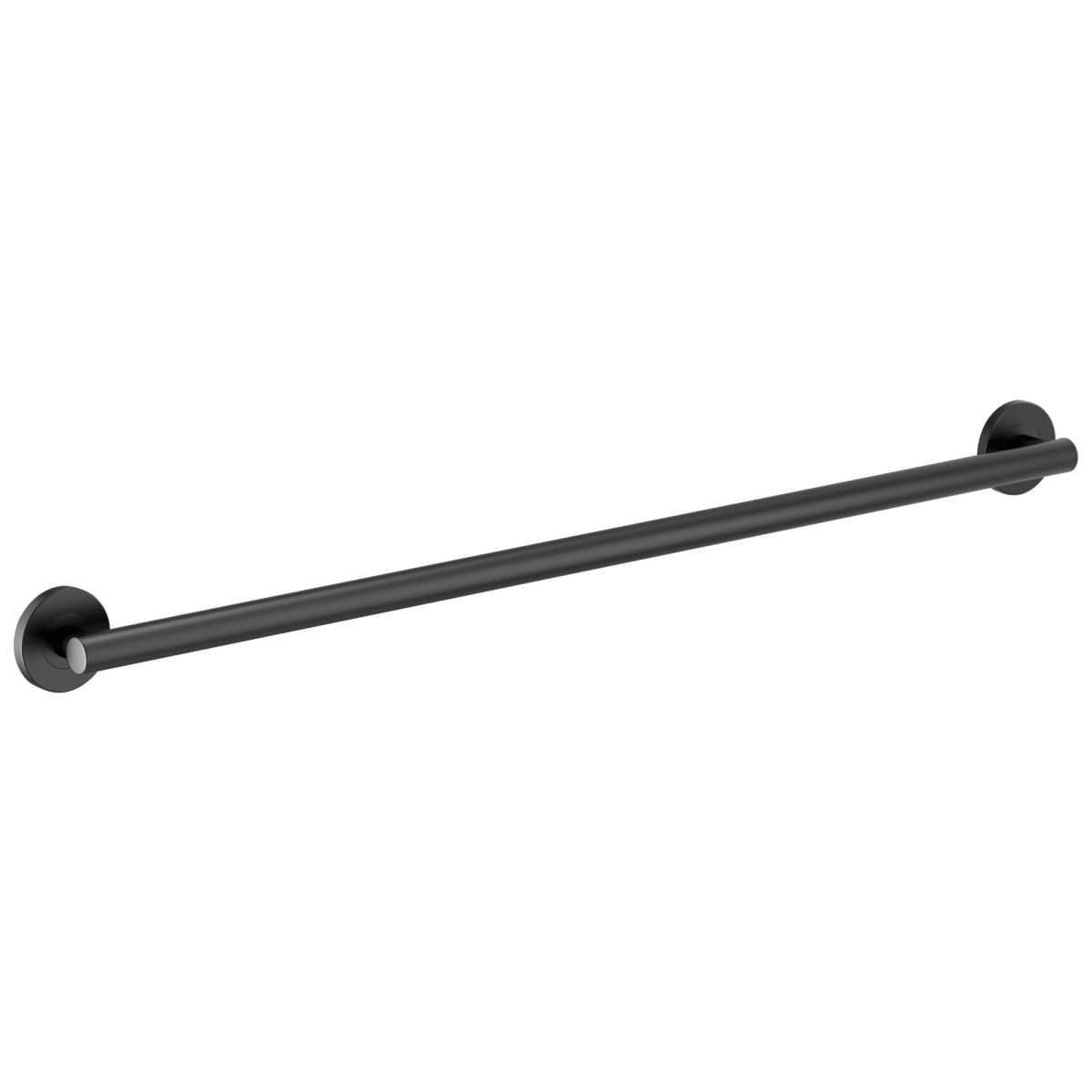 BRIZO 42" Linear Round Grab Bar — Matte Black