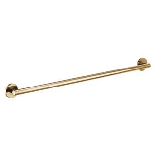 BRIZO 42" Linear Round Grab Bar — Polished Gold