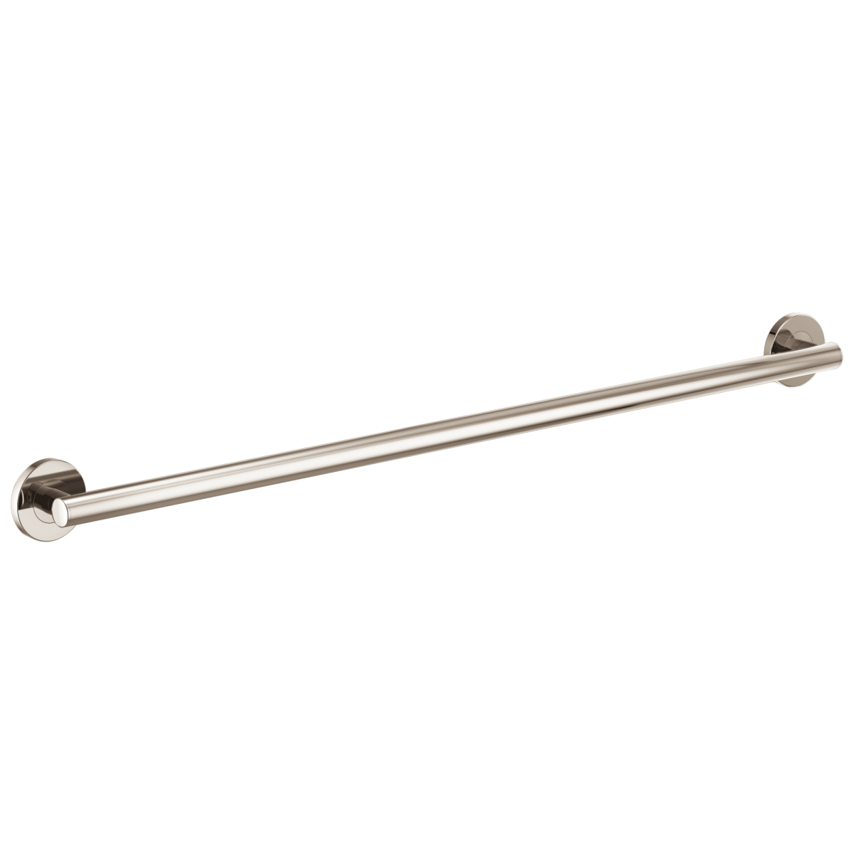 BRIZO 42" Linear Round Grab Bar — Polished Nickel