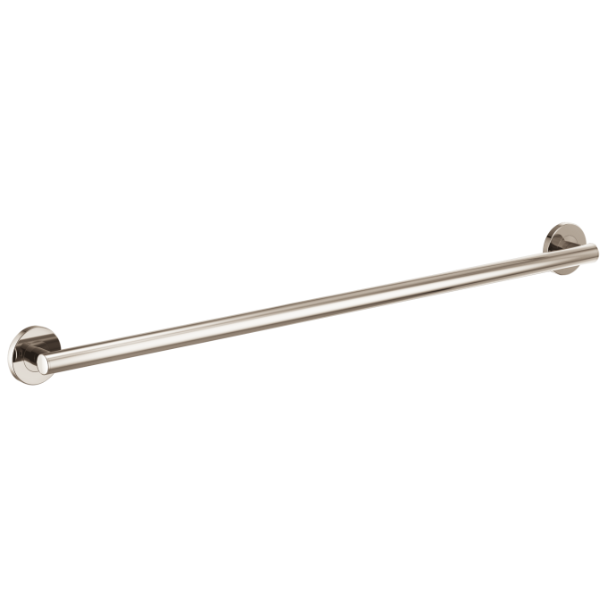 BRIZO 42" Linear Round Grab Bar — Polished Nickel