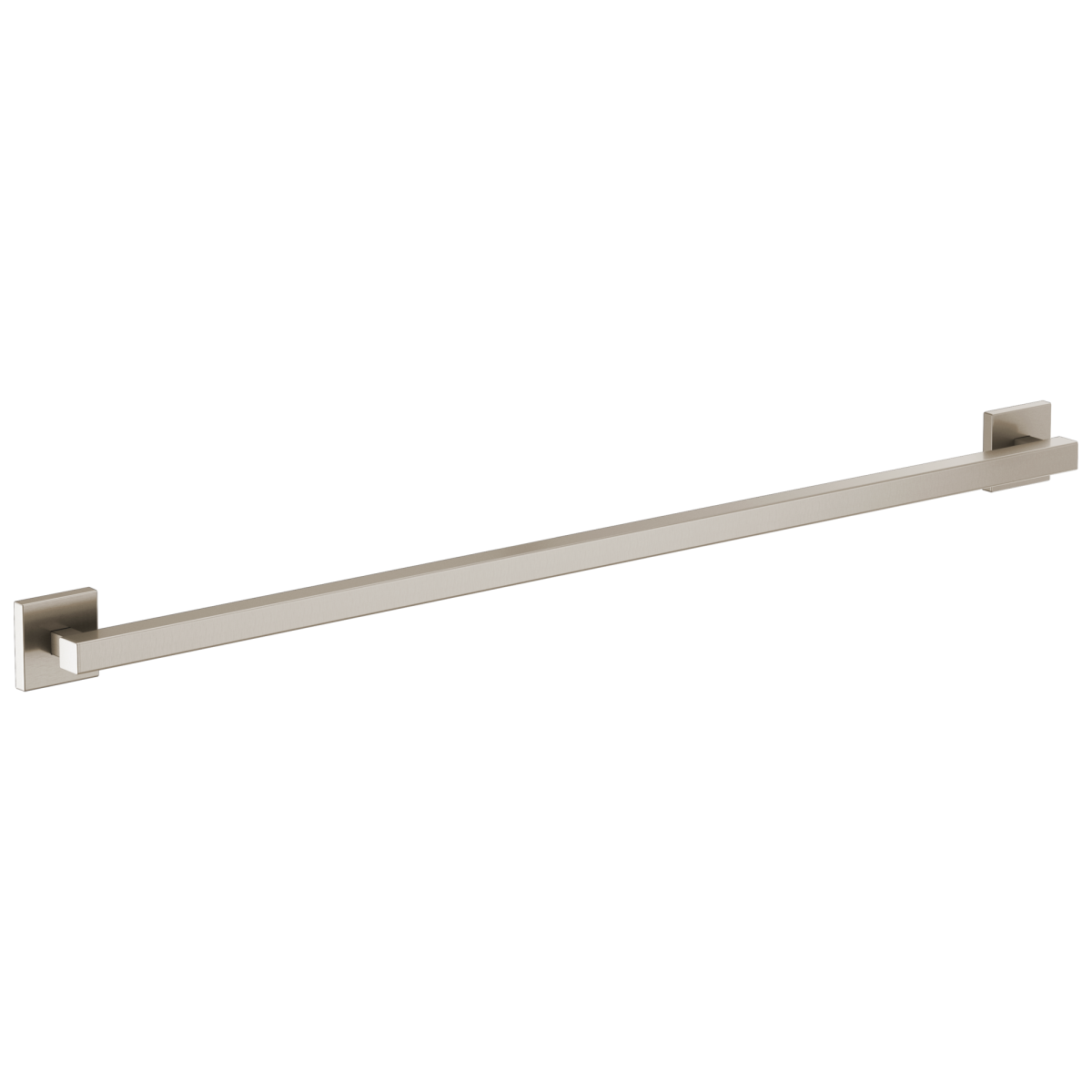 BRIZO 42" Linear Square Grab Bar — Luxe Nickel