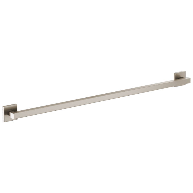 BRIZO 42" Linear Square Grab Bar — Luxe Nickel