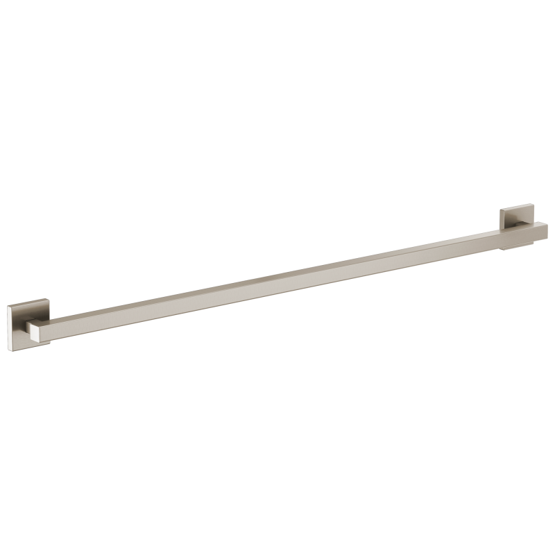BRIZO 42" Linear Square Grab Bar — Luxe Nickel