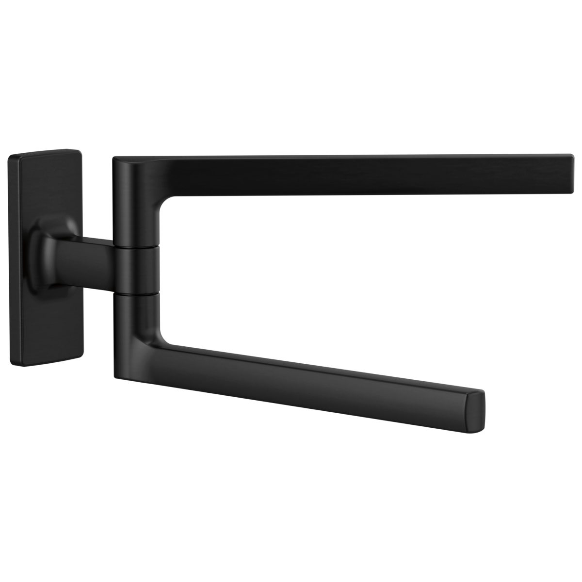 BRIZO Kintsu 8" Mini Pivoting Towel Bar — Matte Black