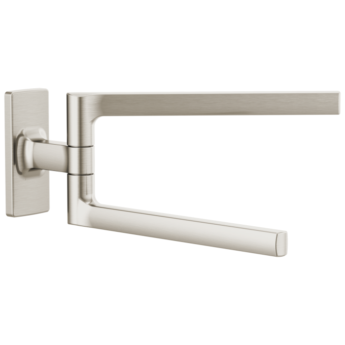 BRIZO Kintsu 8" Pivoting Towel Bar — Luxe Nickel
