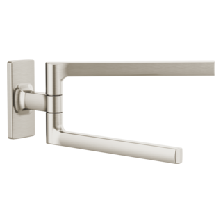 BRIZO Kintsu 8" Pivoting Towel Bar — Luxe Nickel
