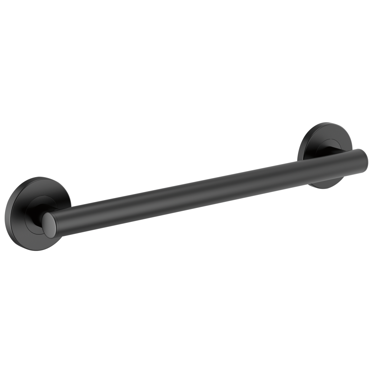 BRIZO 18" Linear Round Grab Bar — Matte Black