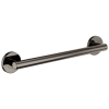 BRIZO 18" Linear Round Grab Bar — Brilliance Black Onyx