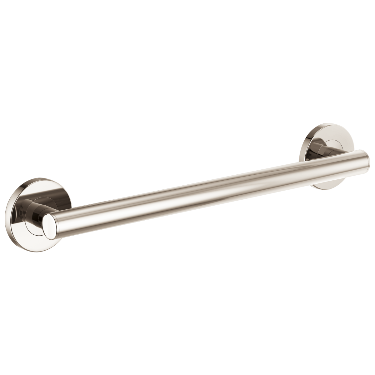 BRIZO 18" Linear Round Grab Bar — Polished Nickel