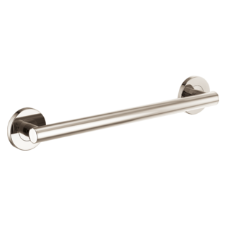 BRIZO 18" Linear Round Grab Bar — Polished Nickel