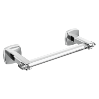 BRIZO Allaria 8" Towel Bar — Polished Chrome / Clear Acrylic