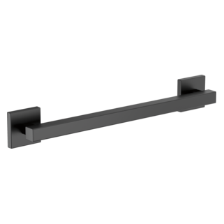 BRIZO 18" Linear Square Grab Bar — Matte Black