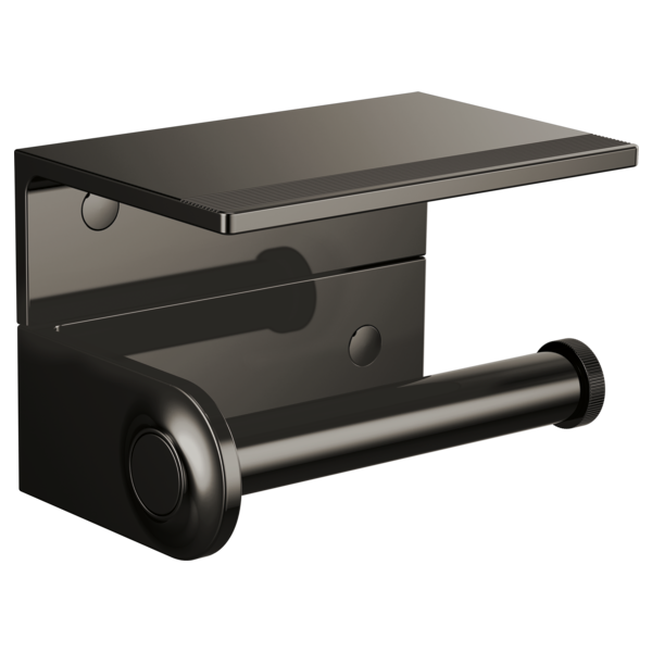 BRIZO Kintsu Tissue Holder Shelf — Brilliance Black Onyx
