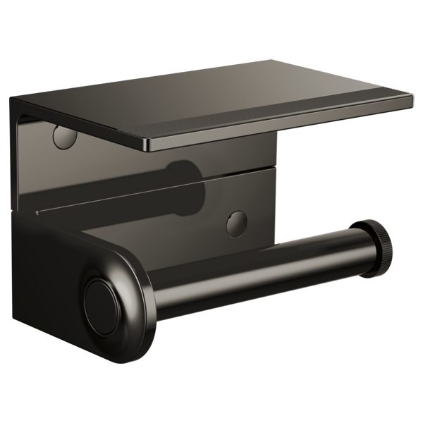 BRIZO Kintsu Tissue Holder Shelf — Brilliance Black Onyx