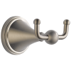 BRIZO Traditional Double Robe Hook — Brushed Nickel