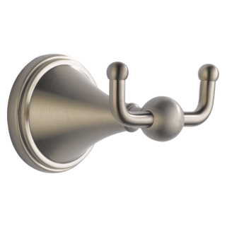 BRIZO Traditional Double Robe Hook — Brushed Nickel
