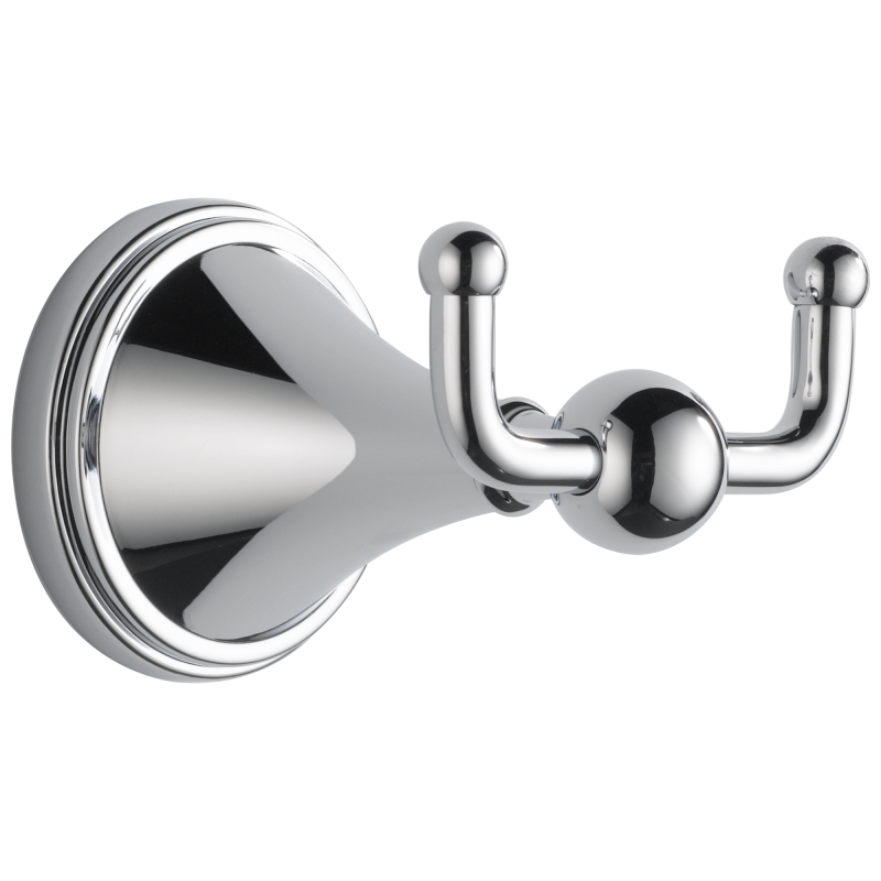 BRIZO Traditional Double Robe Hook — Chrome