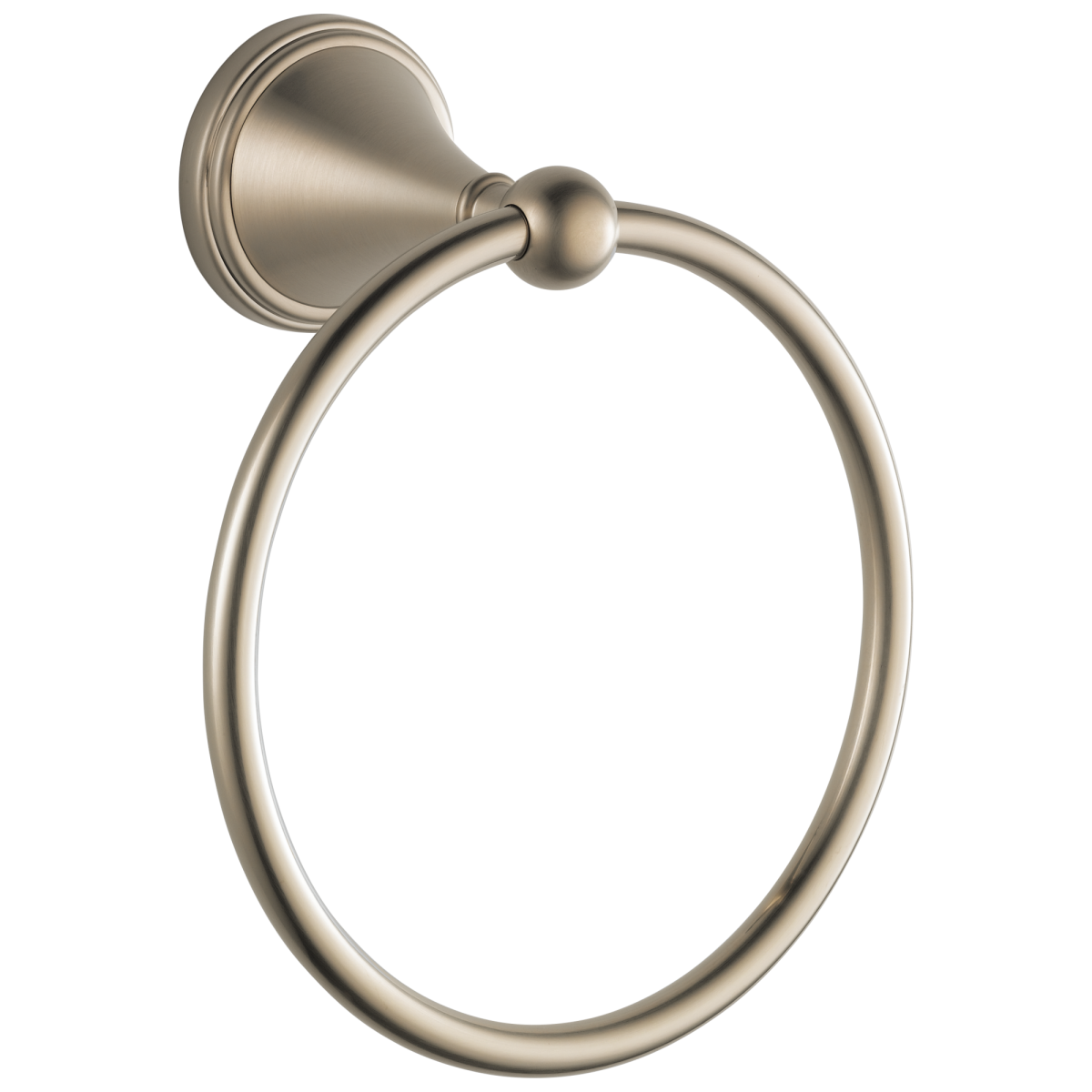 BRIZO Traditional Towel Ring — Brushed Nickel