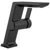 DELTA Pivotal Single Handle Mid-Height Vessel Bathroom Faucet — Matte Black