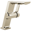 DELTA Pivotal Single Handle Mid-Height Vessel Bathroom Faucet — Lumicoat® Polished Nickel