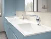 DELTA Pivotal Single Handle Mid-Height Vessel Bathroom Faucet — Lumicoat® Chrome