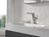 DELTA Pivotal Single Handle Mid-Height Vessel Bathroom Faucet — Lumicoat® Stainless