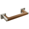 Luxe Nickel / Teak Wood