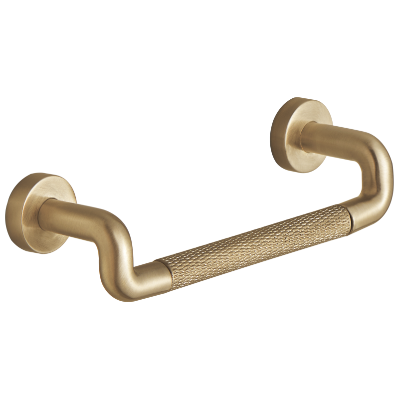 BRIZO Litze Drawer Pull With Knurling — Luxe Gold