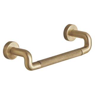 BRIZO Litze Drawer Pull With Knurling — Luxe Gold
